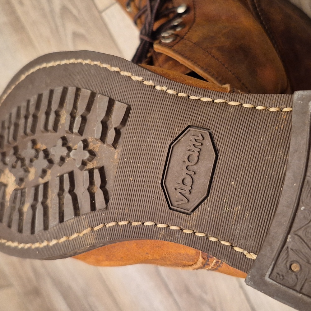 RED WING Iron Ranger 8085 Copper Brown Leather Sz 10.5 D Mens Lace Up Work Boots - Picture 12 of 14